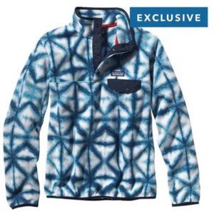 Patagonia Synchilla Blue Tie Dye Fleece Pullover